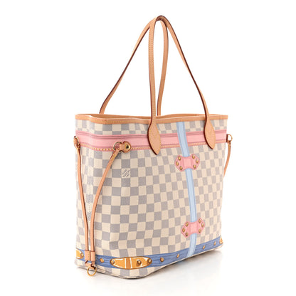 Louis Vuitton Damier Azur Summer Trunks Neo Neverfull MM 3 of 11