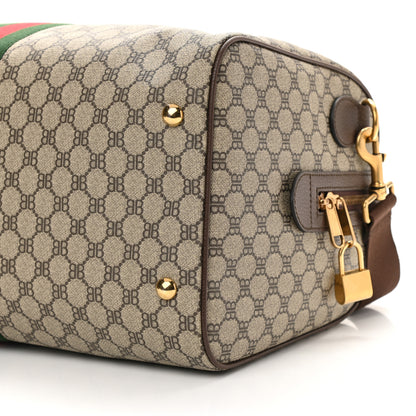 Gucci X BALENCIAGA BB Supreme Monogram Web Medium Ophidia Carry-On Duffle Bag Beige New Acero 9 of 9