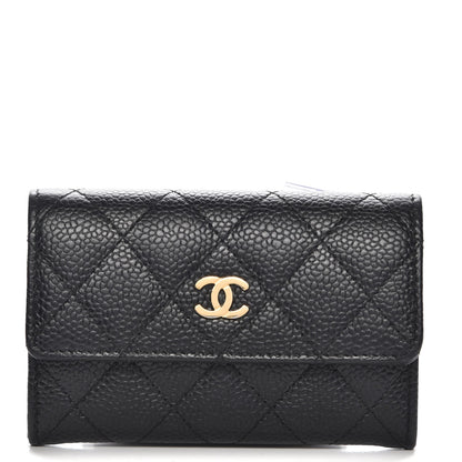 Chanel Caviar Quilted Flap Card Holder Black 1 of 8