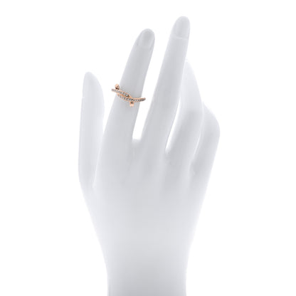 Cartier 18K Pink Gold Diamond Entrelaces Ring 48 4.5 2 of 6