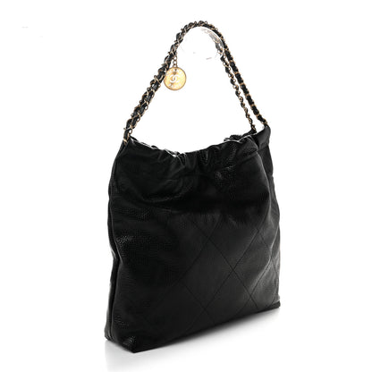 Chanel Shiny Caviar Quilted Chanel 22 Black 4 of 11