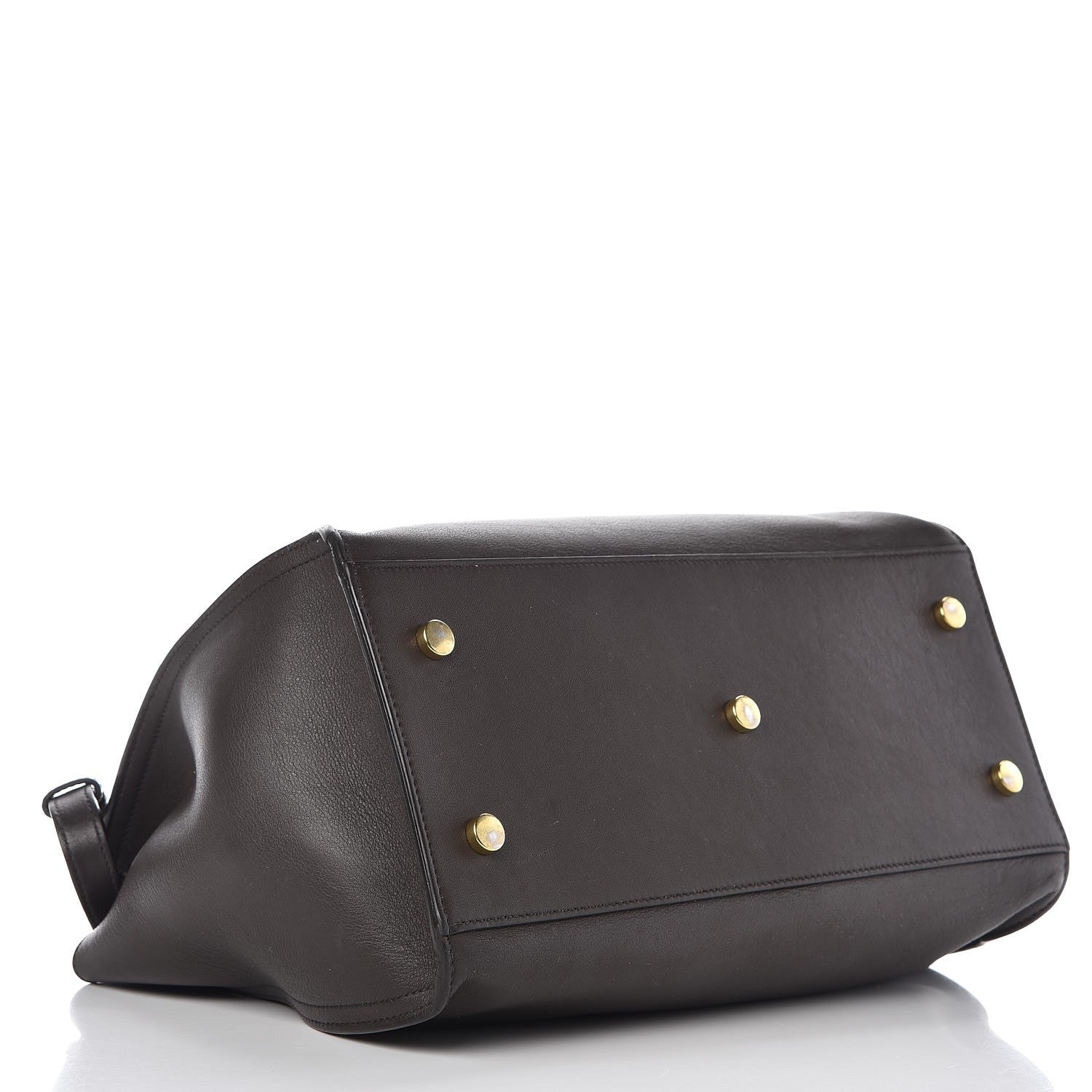Saint Laurent Smooth Calfskin Small Cabas Monogram Dark Grey 4 of 14