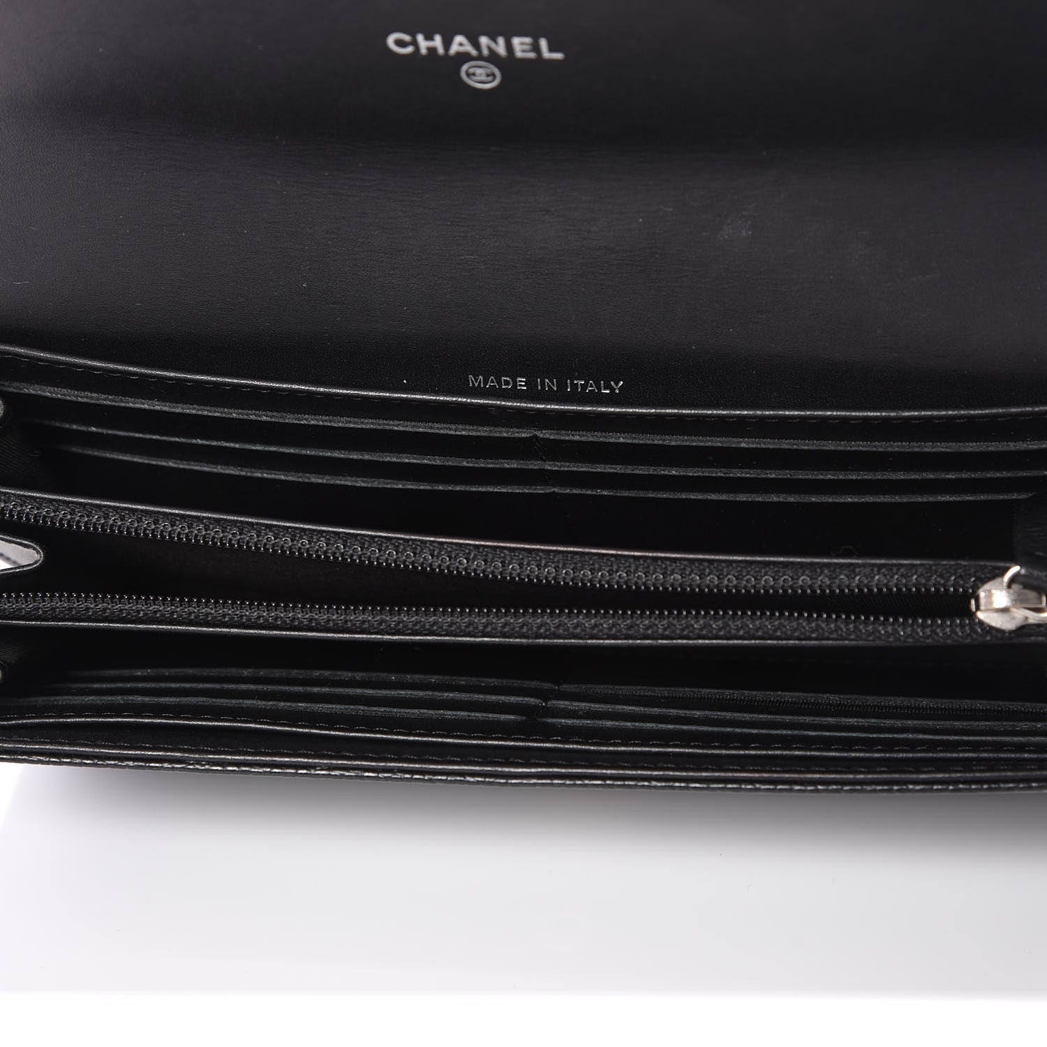 Chanel Caviar Timeless CC Large Gusset Flap Wallet Black 4 of 12