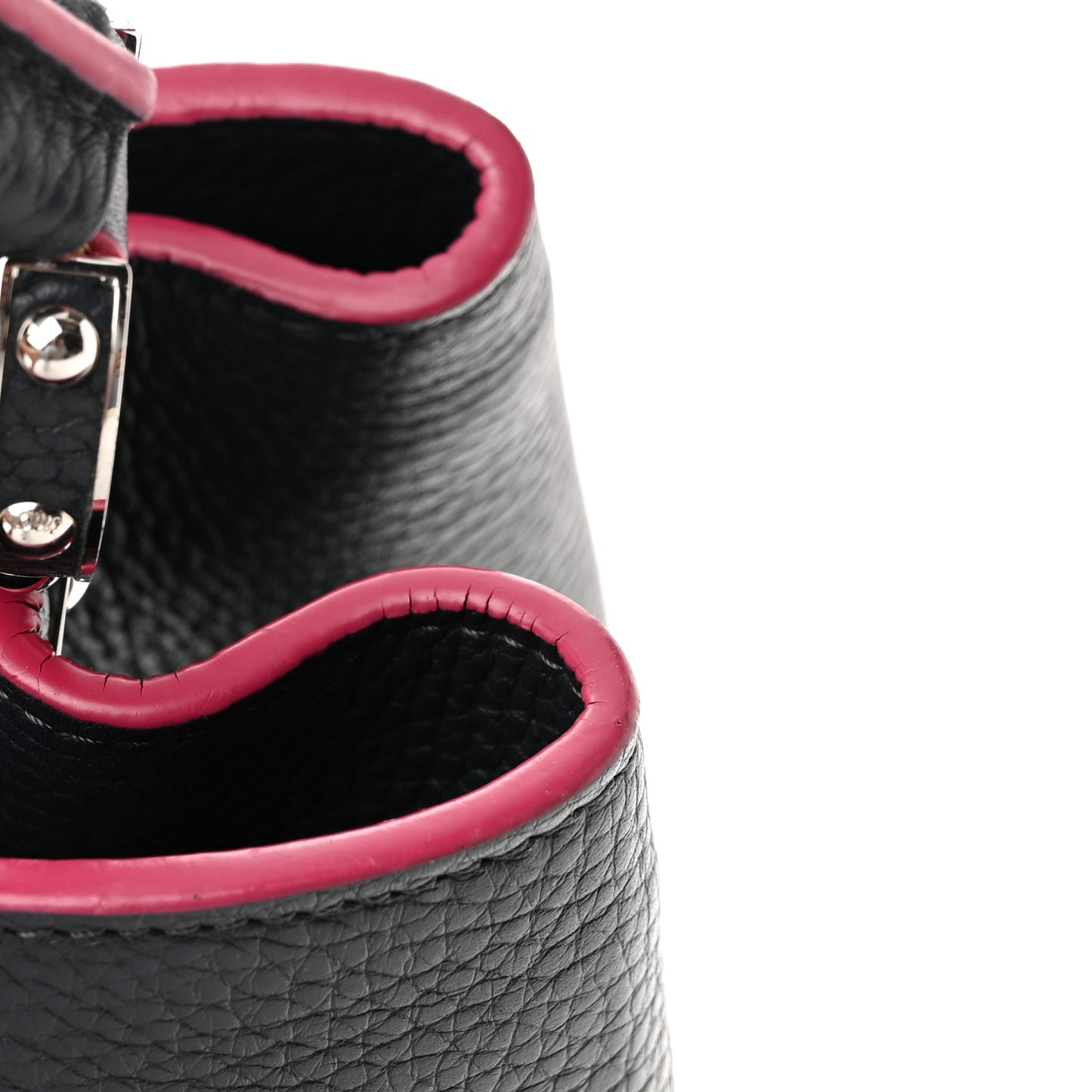 Taurillon Capucines MM Cobalt Fuchsia