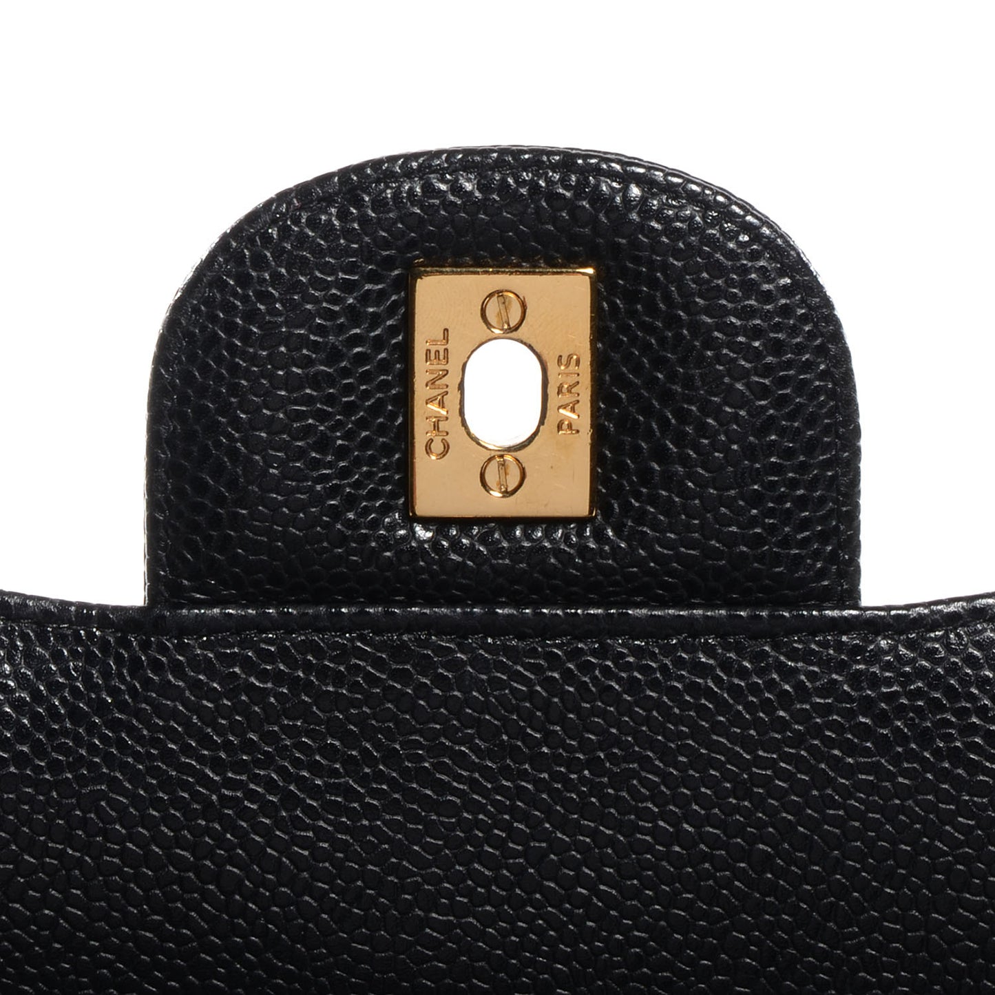 Caviar Quilted Maxi Double Flap Black