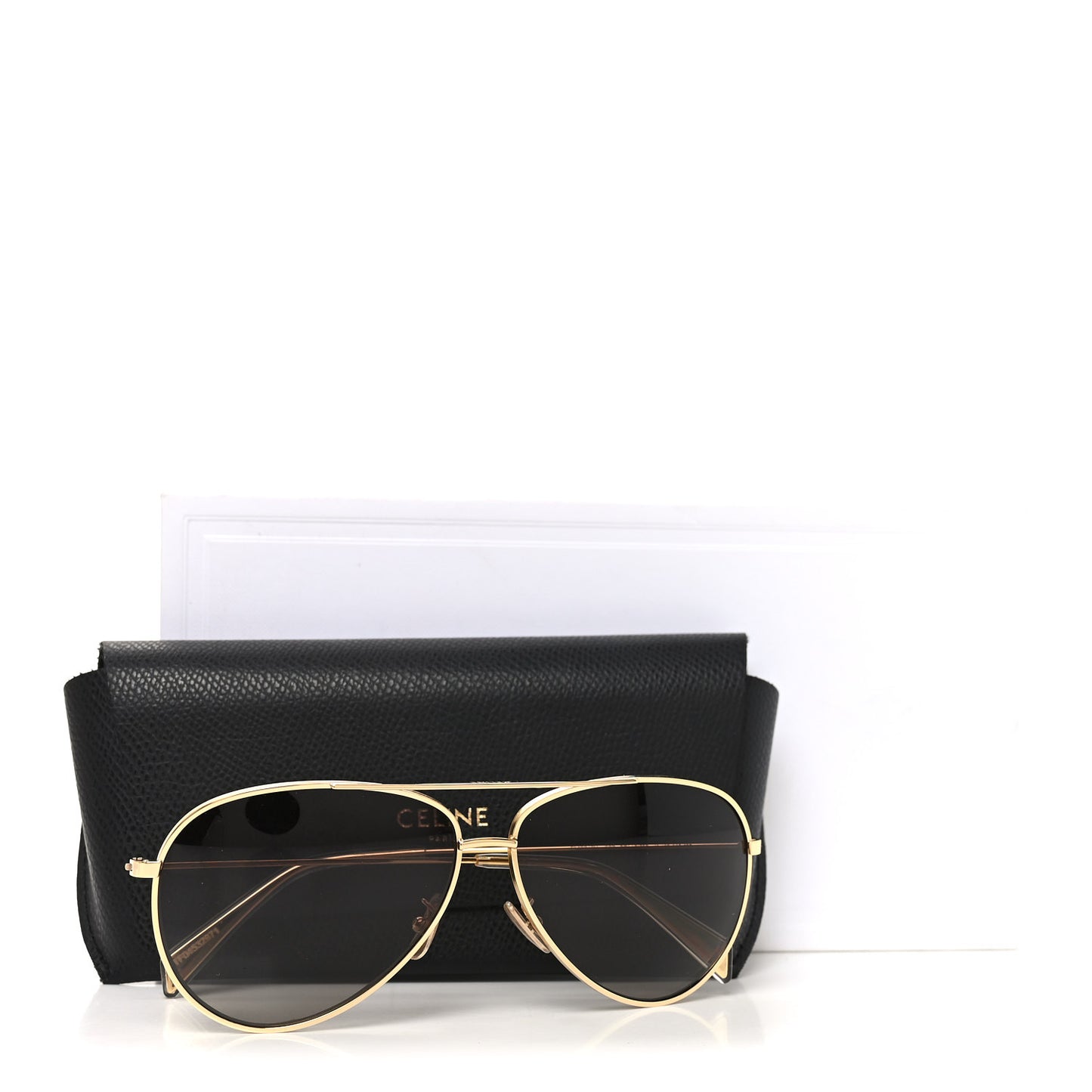 Metal Frame Aviator Sunglasses CL40062U Gold
