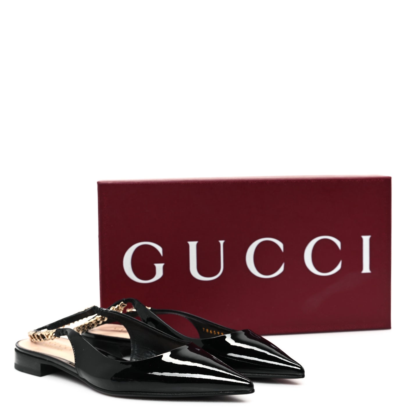 Patent Signoria Ballet Slingback Ballet Flat 36 Black