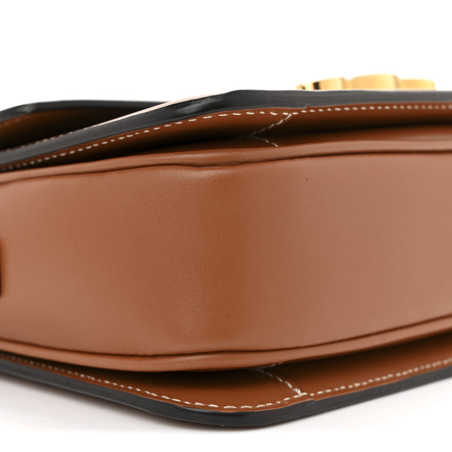 Calfskin Triomphe Canvas Teen Triomphe Bag Tan
