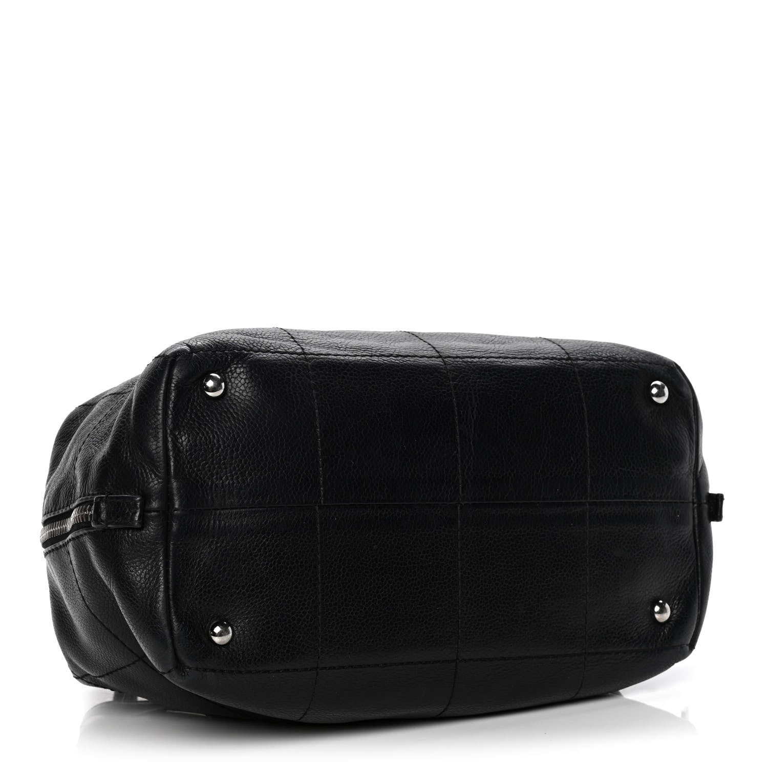 Chanel Caviar Square Stitched Medium Tote Black 3 of 5