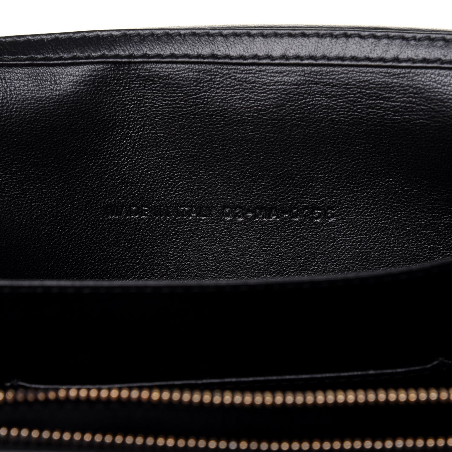 Calfskin Envelope Chain Clutch Black