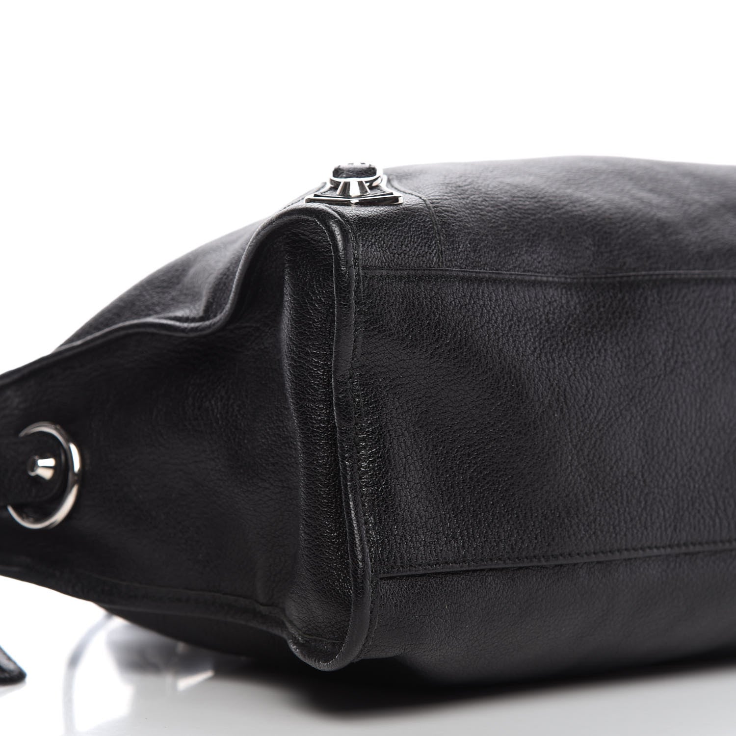 Balenciaga Chevre Silver Metallic Edge Hardware City Black 6 of 10