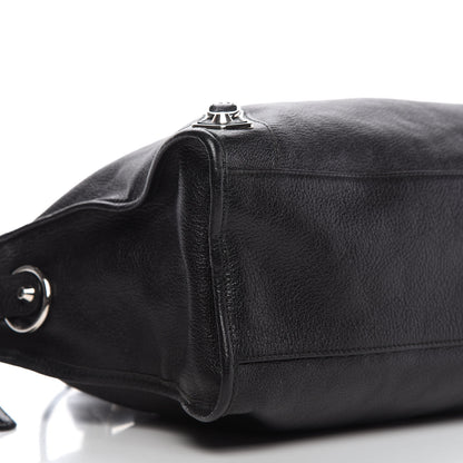Balenciaga Chevre Silver Metallic Edge Hardware City Black 6 of 10