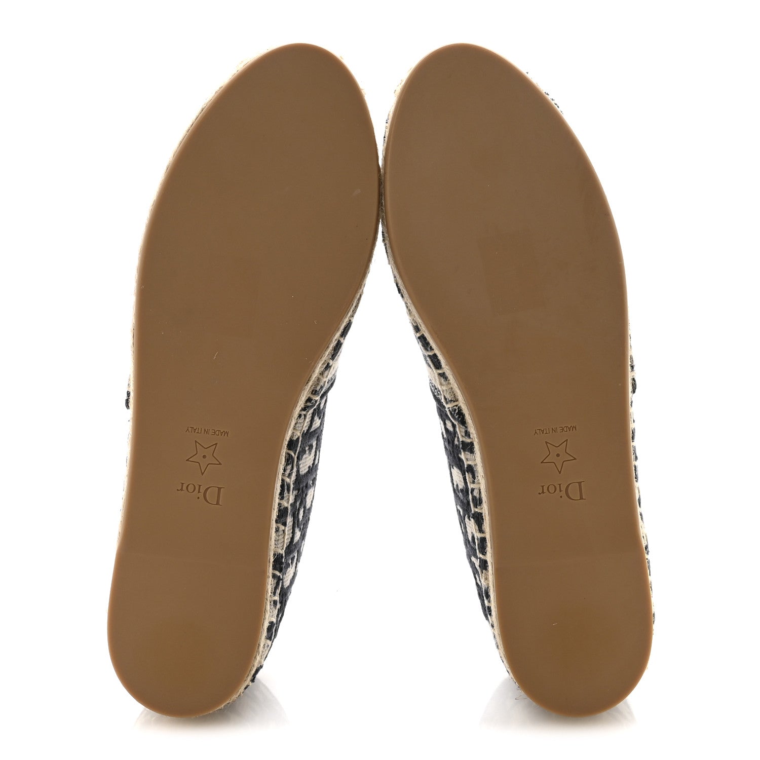Christian Dior Oblique Embroidered Granville 15mm Espadrilles 38.5 Deep Blue 6 of 10