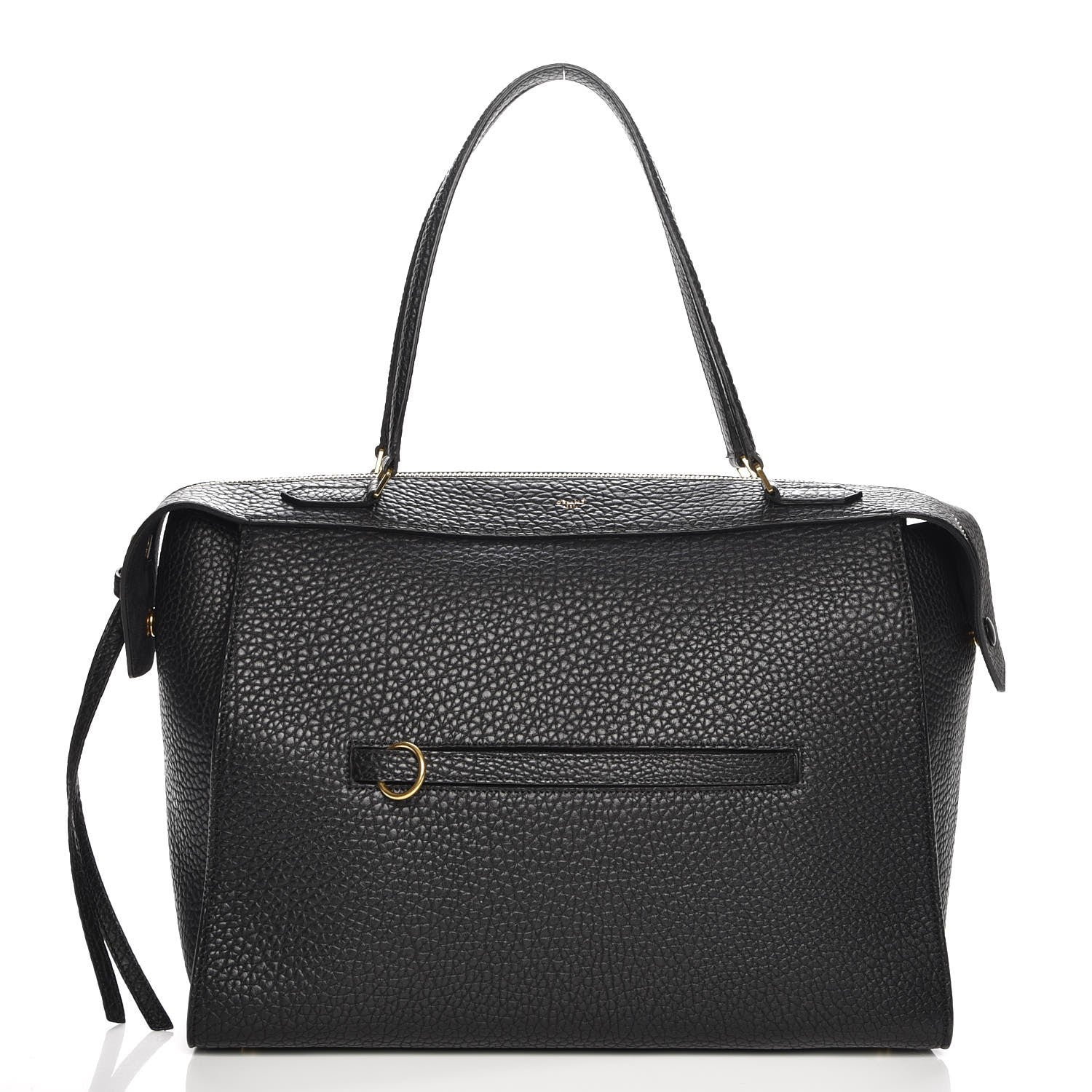 Celine Bullhide Calfskin Medium Ring Bag Black 1 of 9