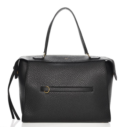 Celine Bullhide Calfskin Medium Ring Bag Black 1 of 9