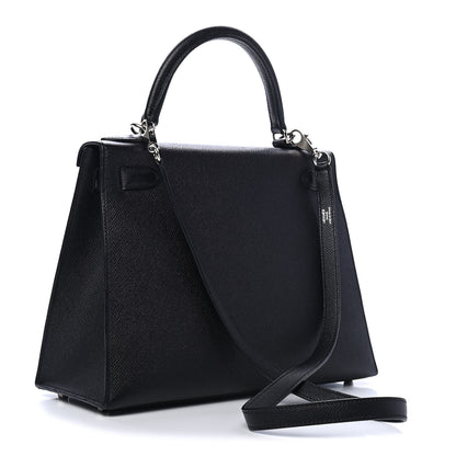 Hermes Epsom Kelly Sellier 28 Black 2 of 7