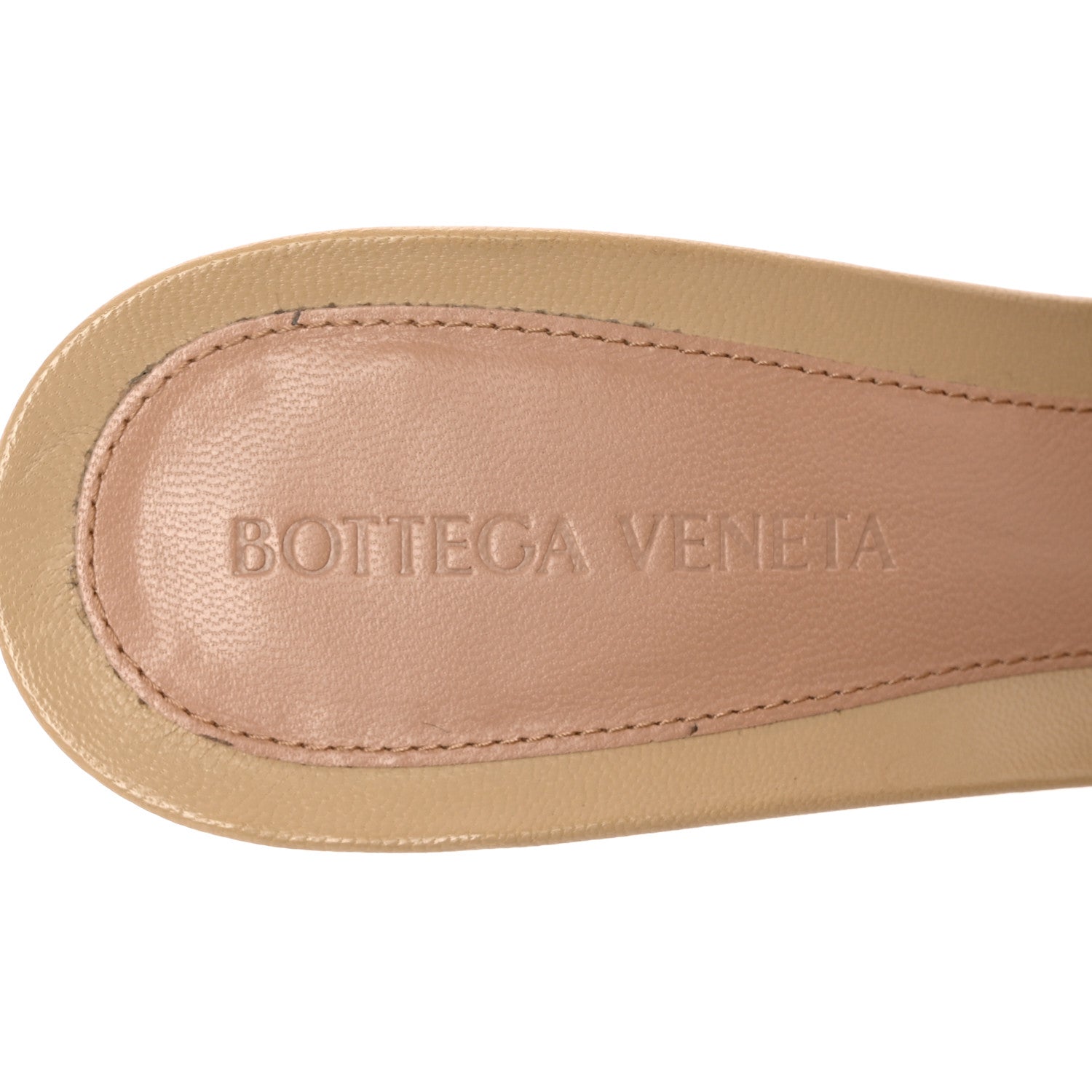 Bottega Veneta Lambskin Stretch Mule Sandals 39 Nude 11 of 12