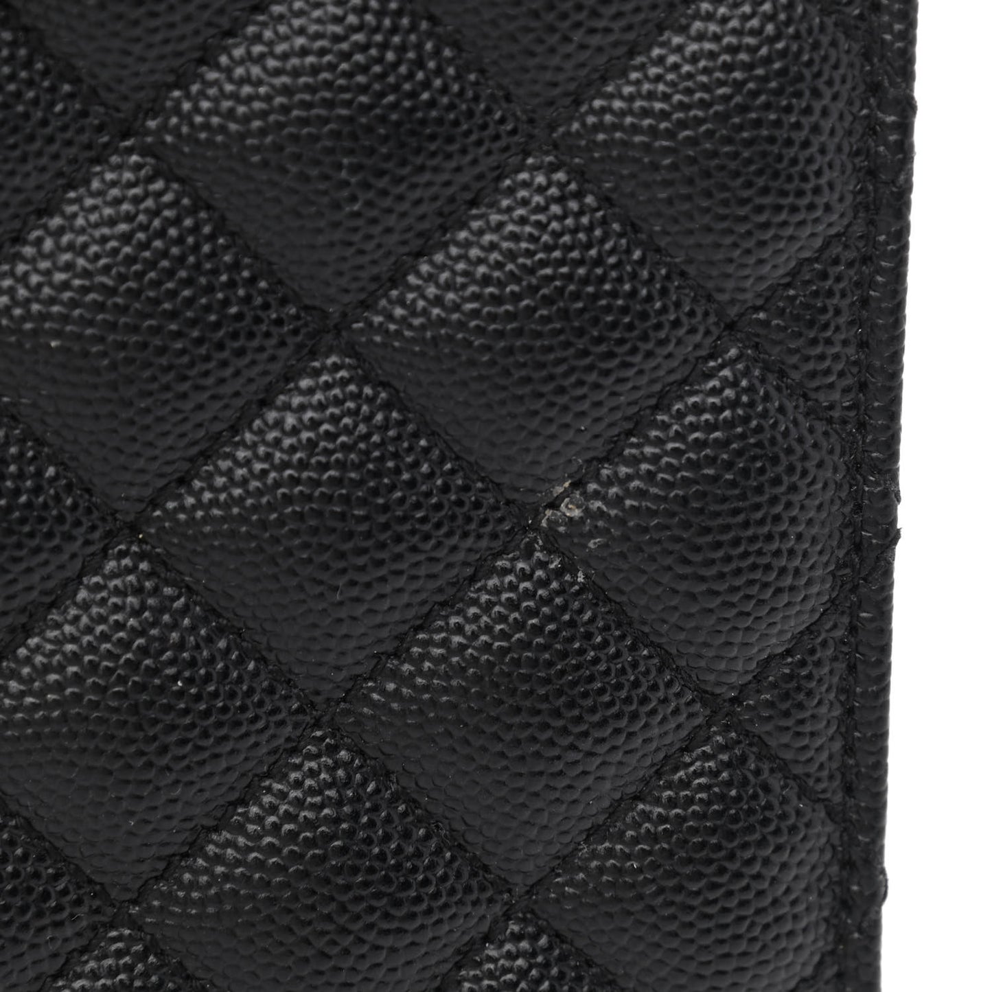 Grain De Poudre Textured Mixed Matelasse Large Triquilt Monogram Monochrome Satchel Black