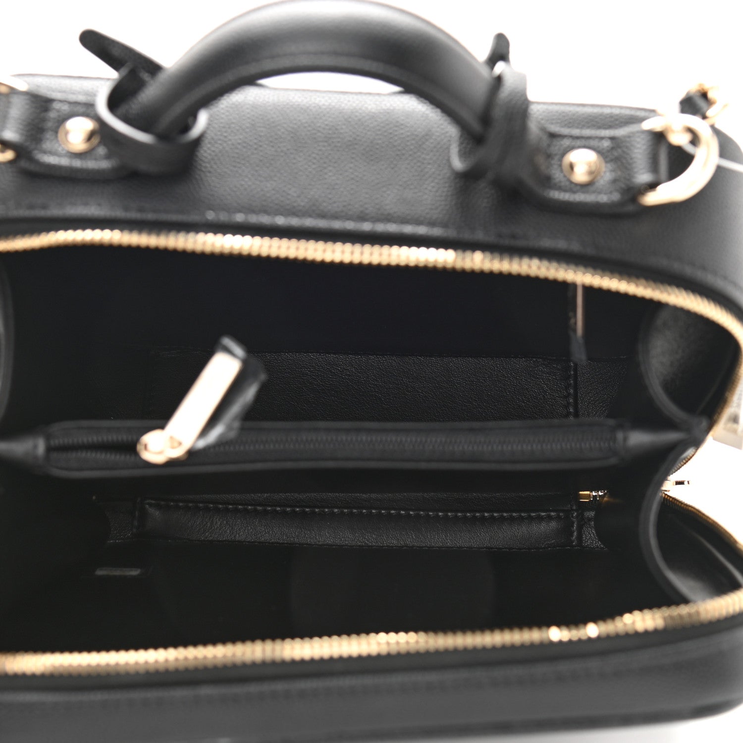 Chanel Caviar Quilted Medium CC Filigree Vanity Case Black 5 of 10