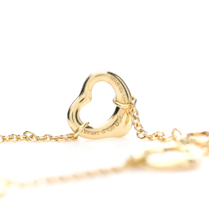 Tiffany 18K Yellow Gold Elsa Peretti 5 Open Heart Bracelet 3 of 4