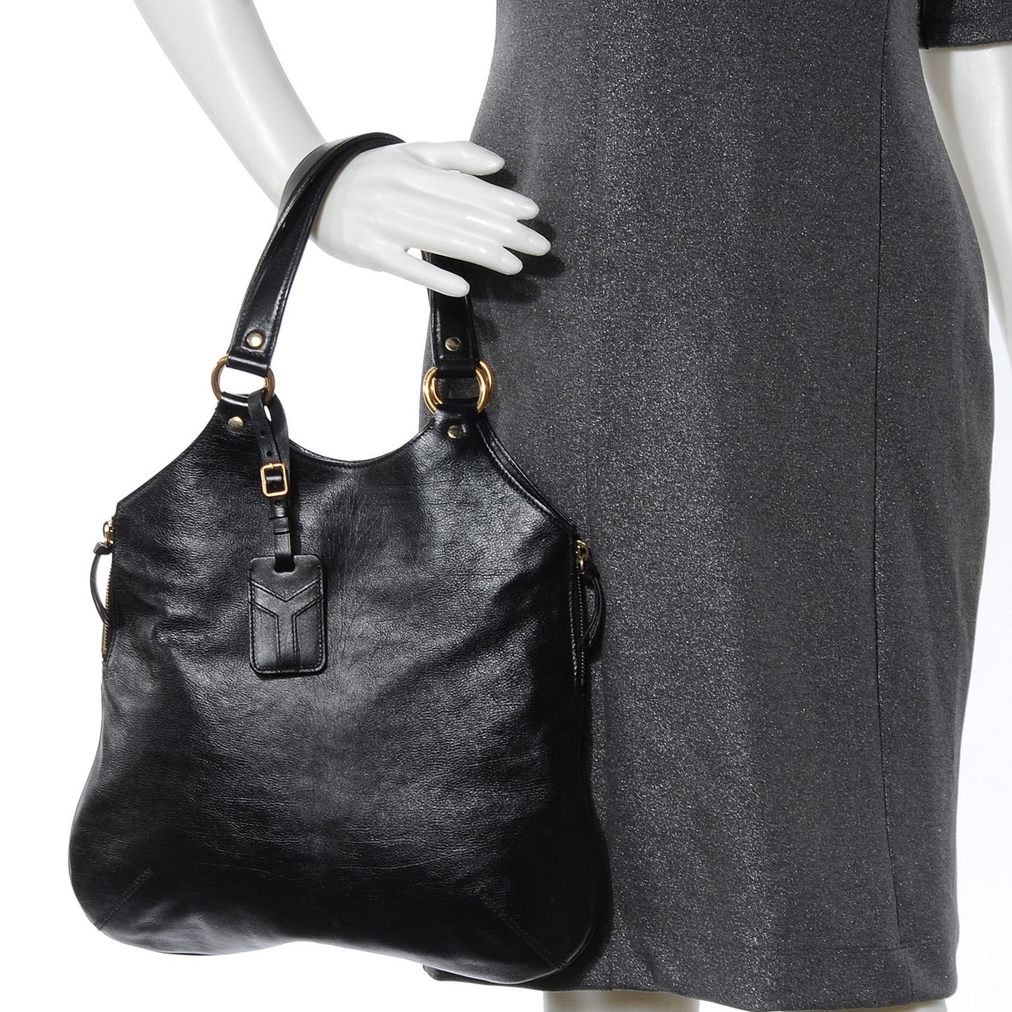 Calfskin Tribute Tote Black