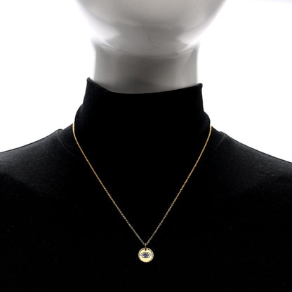 David Yurman 18K Yellow Gold Blue Sapphire Diamond Evil Eye Necklace 2 of 5