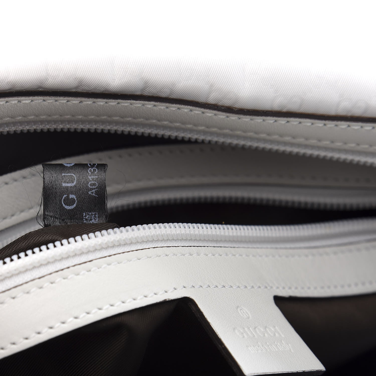 Gucci Nylon Microguccissima Gym Bag White 8 of 12