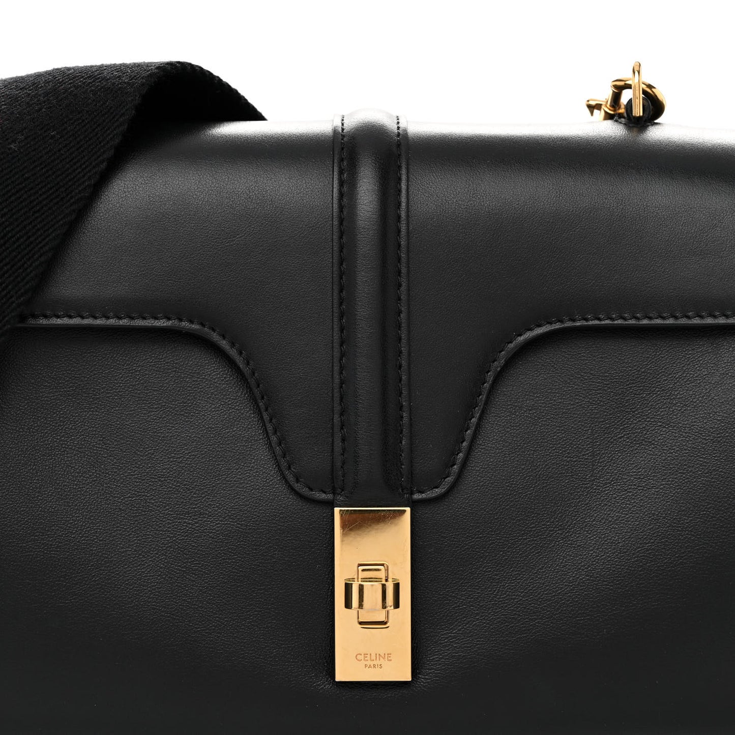 Smooth Calfskin Teen 16 Crossbody Bag Black
