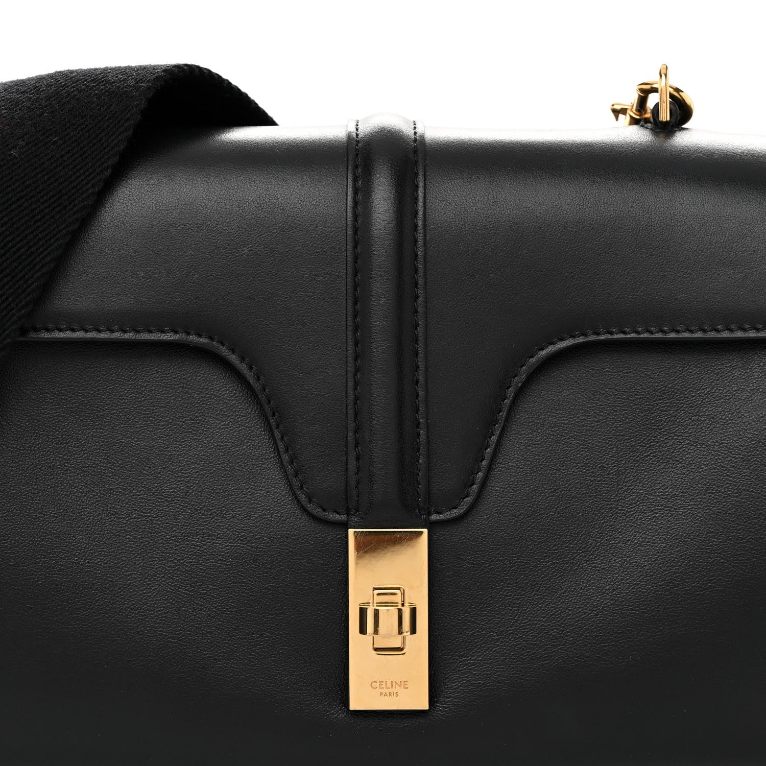 Celine Smooth Calfskin Teen 16 Crossbody Bag Black 7 of 9