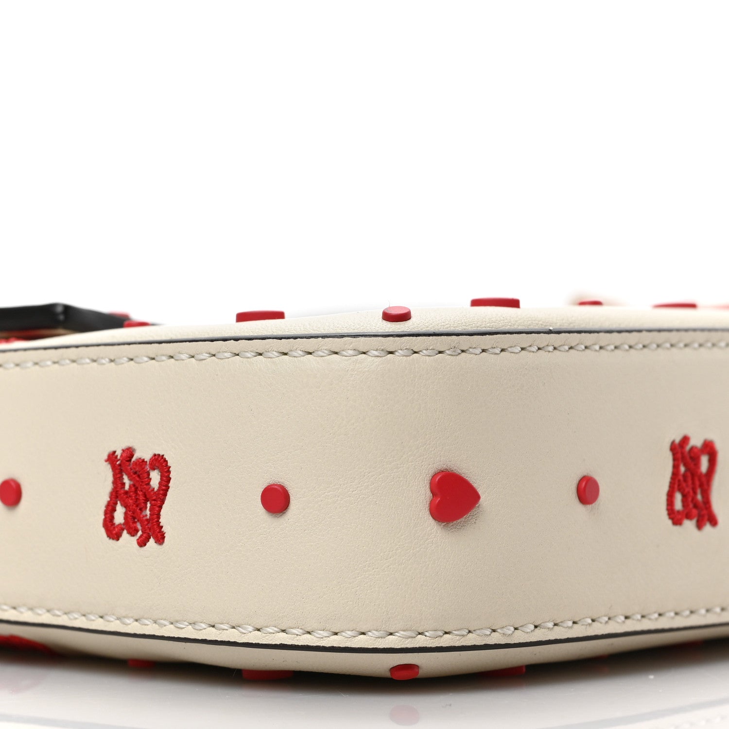 Fendi Vitello Burro Chinese Valentines Day Karligraphy Embroidered Baguette 1997 Pana Rosso Cardinale 16 of 18