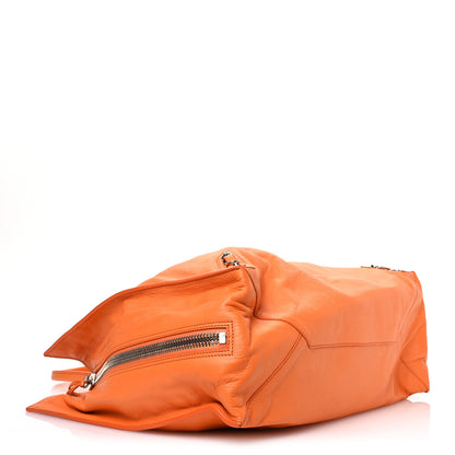 Balenciaga Veau Papier A4 Zip Around Tote Mandarine 5 of 13