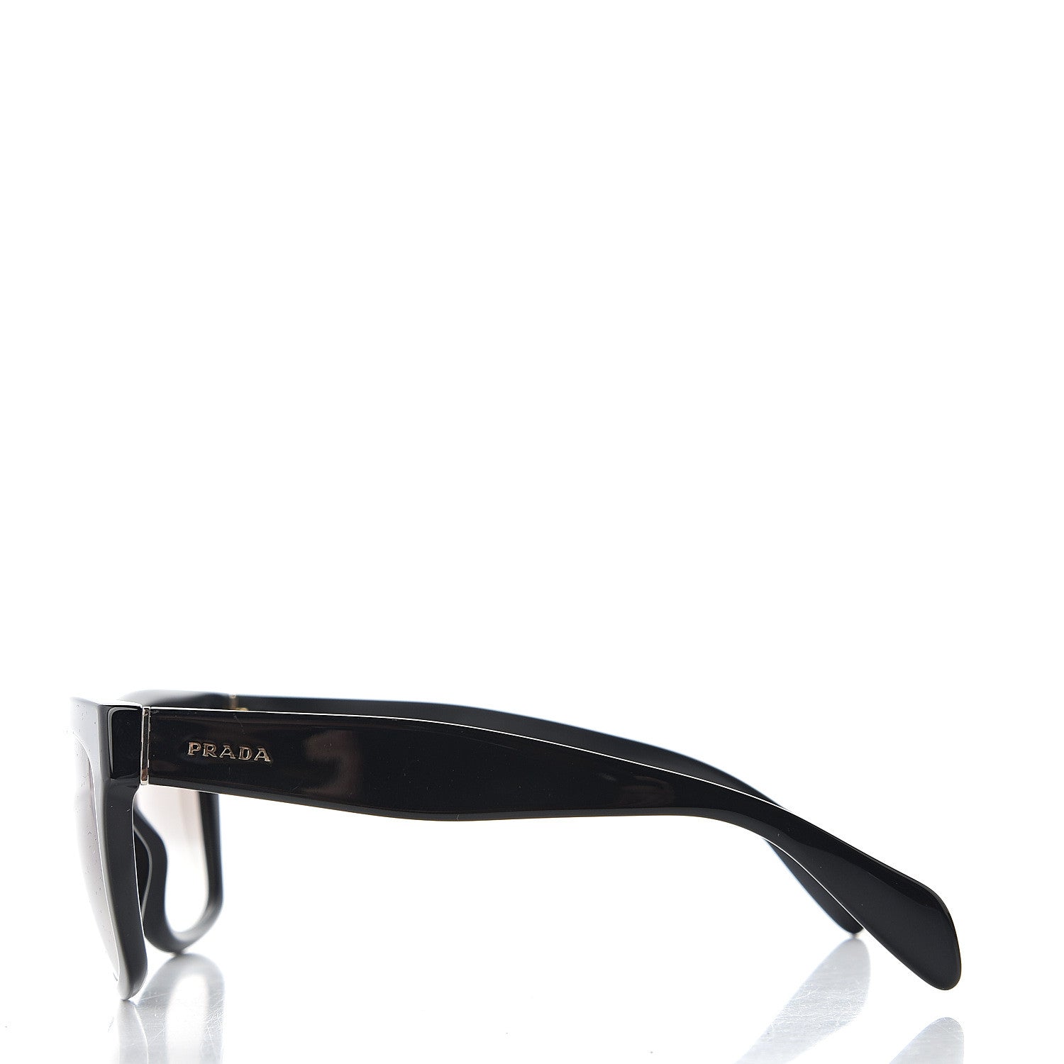 Prada Square Sunglasses SPR 07P Black 3 of 14