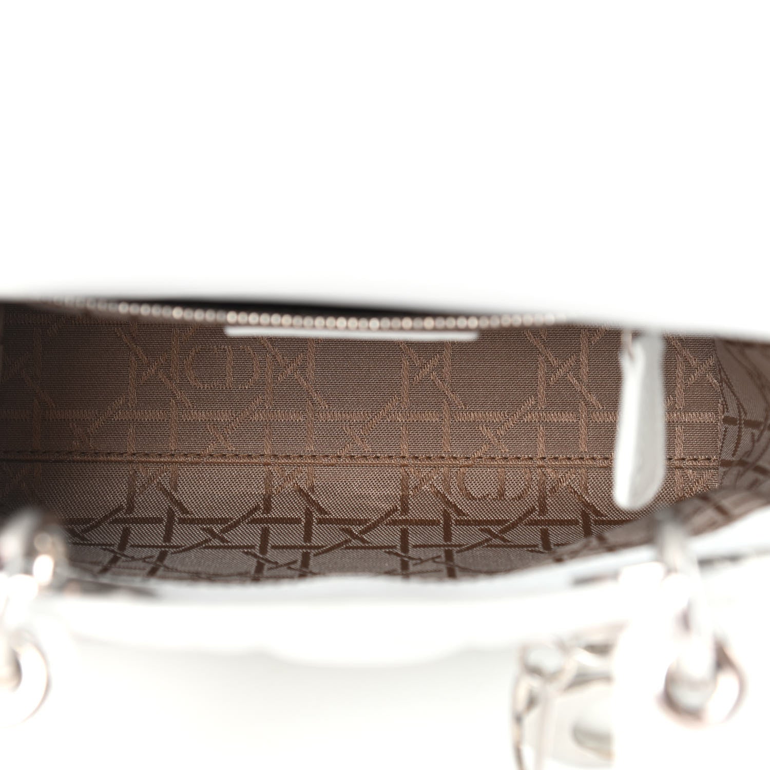 Christian Dior Lambskin Cannage Mini Lady Dior White 5 of 9