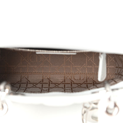 Christian Dior Lambskin Cannage Mini Lady Dior White 5 of 9