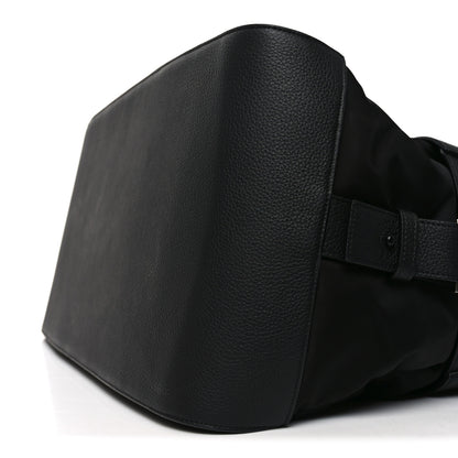 Salvatore Ferragamo Nylon Calfskin Cut Out Duffle Bag Black 9 of 9