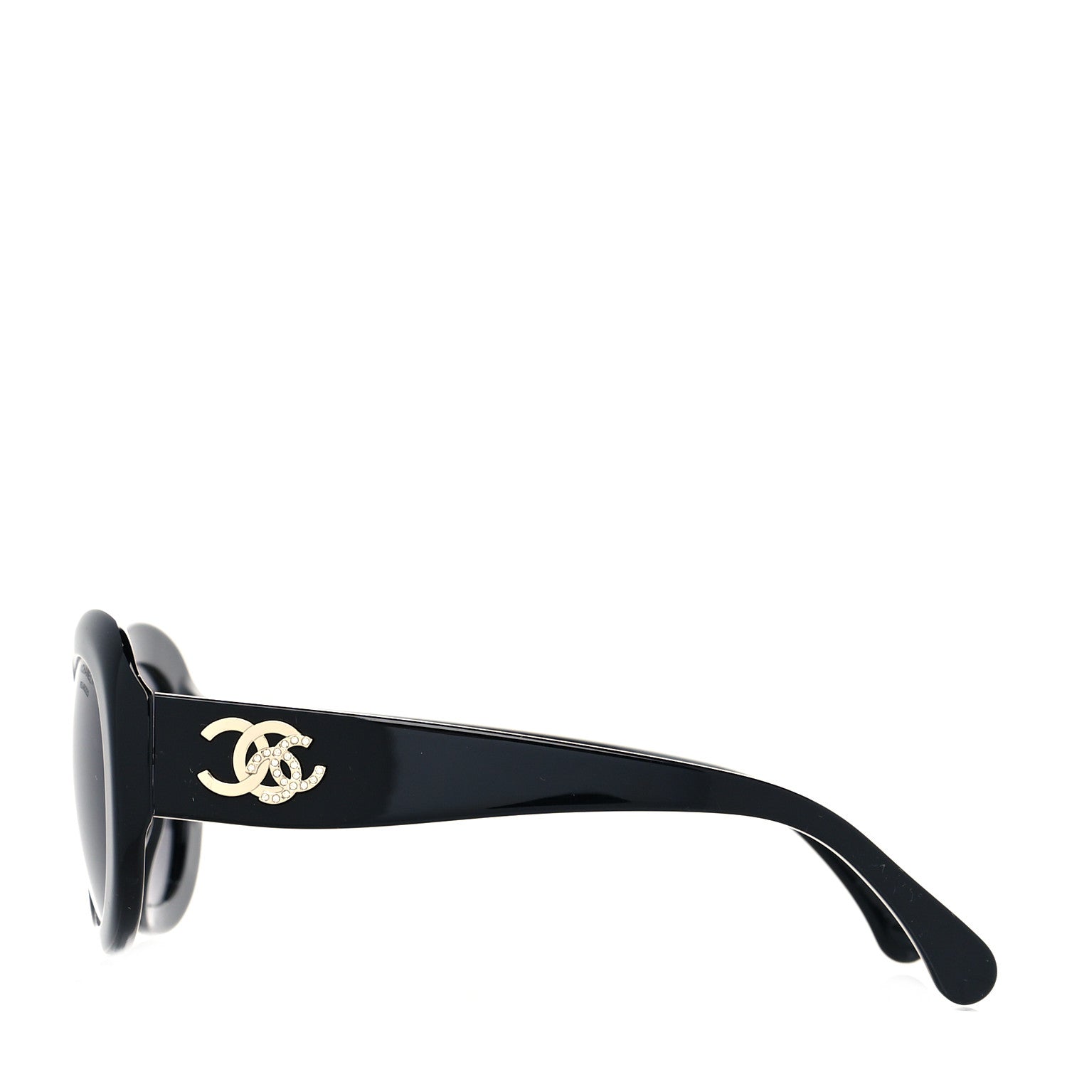 Chanel Acetate Polarized Oval CC Sunglasses 5469-B-A 3 of 7