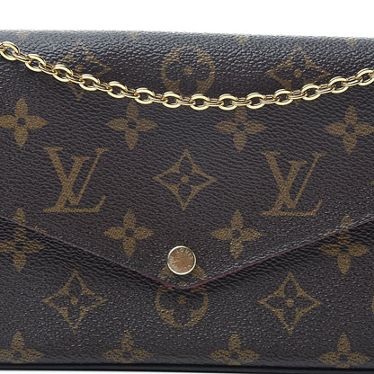 Louis Vuitton Monogram Pochette Felicie Chain Wallet Fuchsia 11 of 16