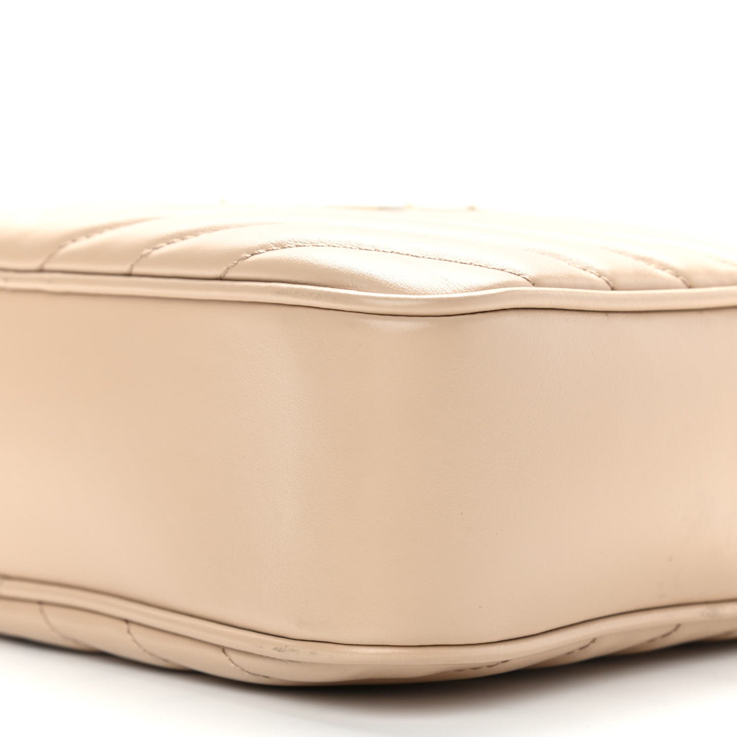 Calfskin Matelasse Monogram Lou Camera Bag Dark Latte