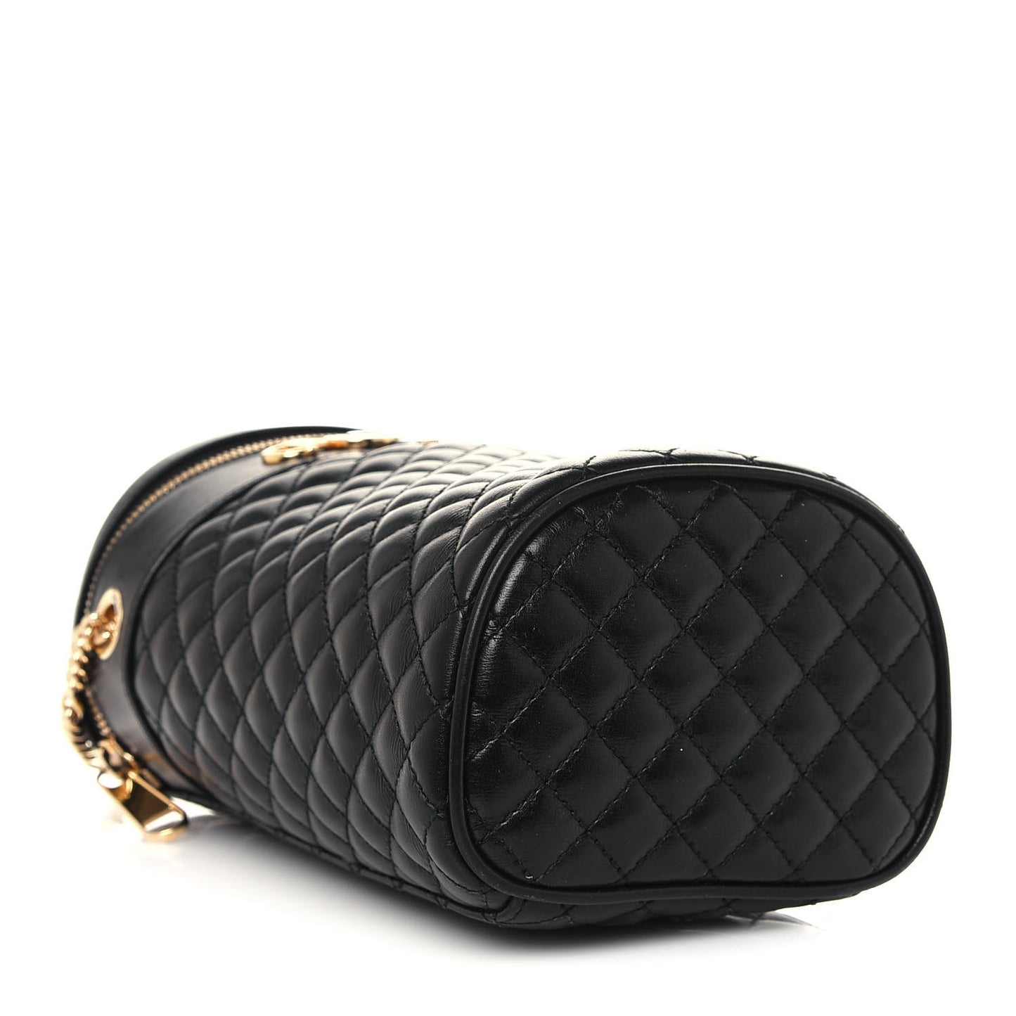 Calfskin Trapuntata Zumi Belt Bag Black