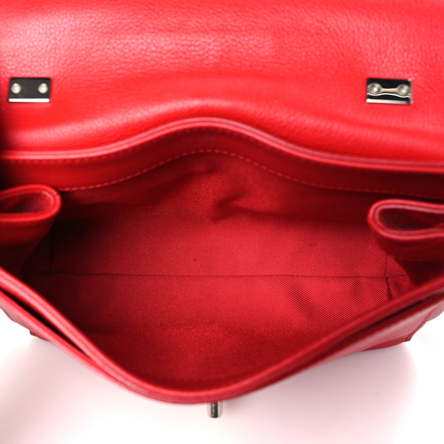 Calfskin Lockme II Chain Bag BB Rubis