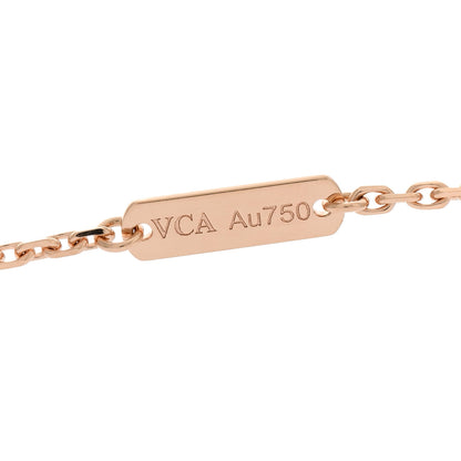 Van Cleef & Arpels 18K Rose Gold Gray Mother of Pearl Vintage Alhambra Pendant Necklace 4 of 5