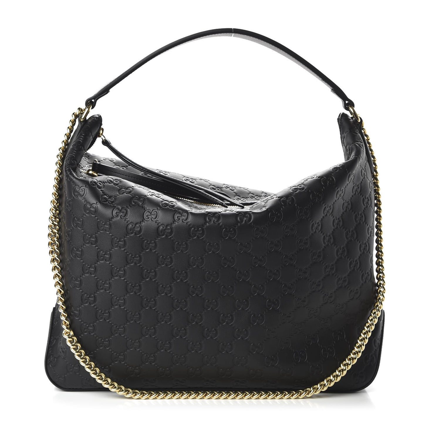 Guccissima Signature Large Linea A Hobo Black