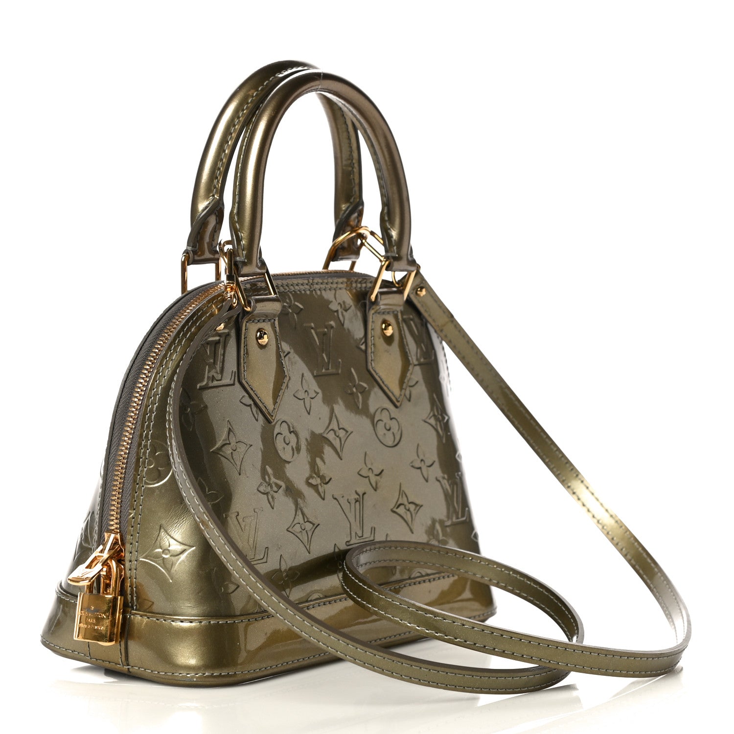 Louis Vuitton Vernis Alma BB Givre 3 of 12
