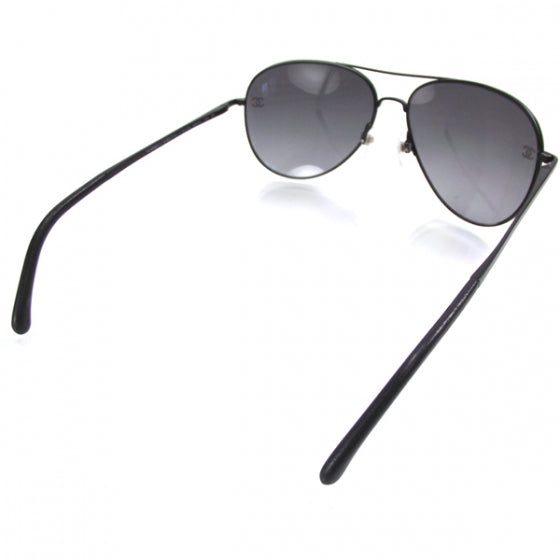 Chanel Aviator Sunglasses 4189-T-Q Black 2 of 9
