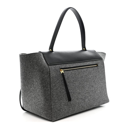Celine Felt Smooth Calfskin Mini Belt Bag Grey 2 of 9