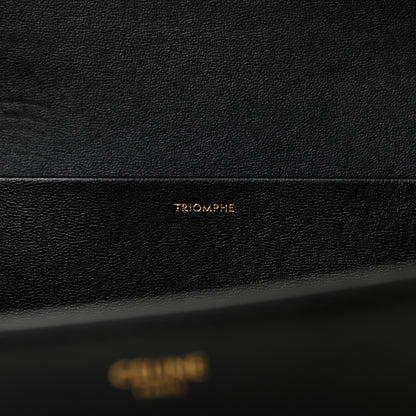 Celine Shiny Calfskin Triomphe Clutch Black 5 of 18