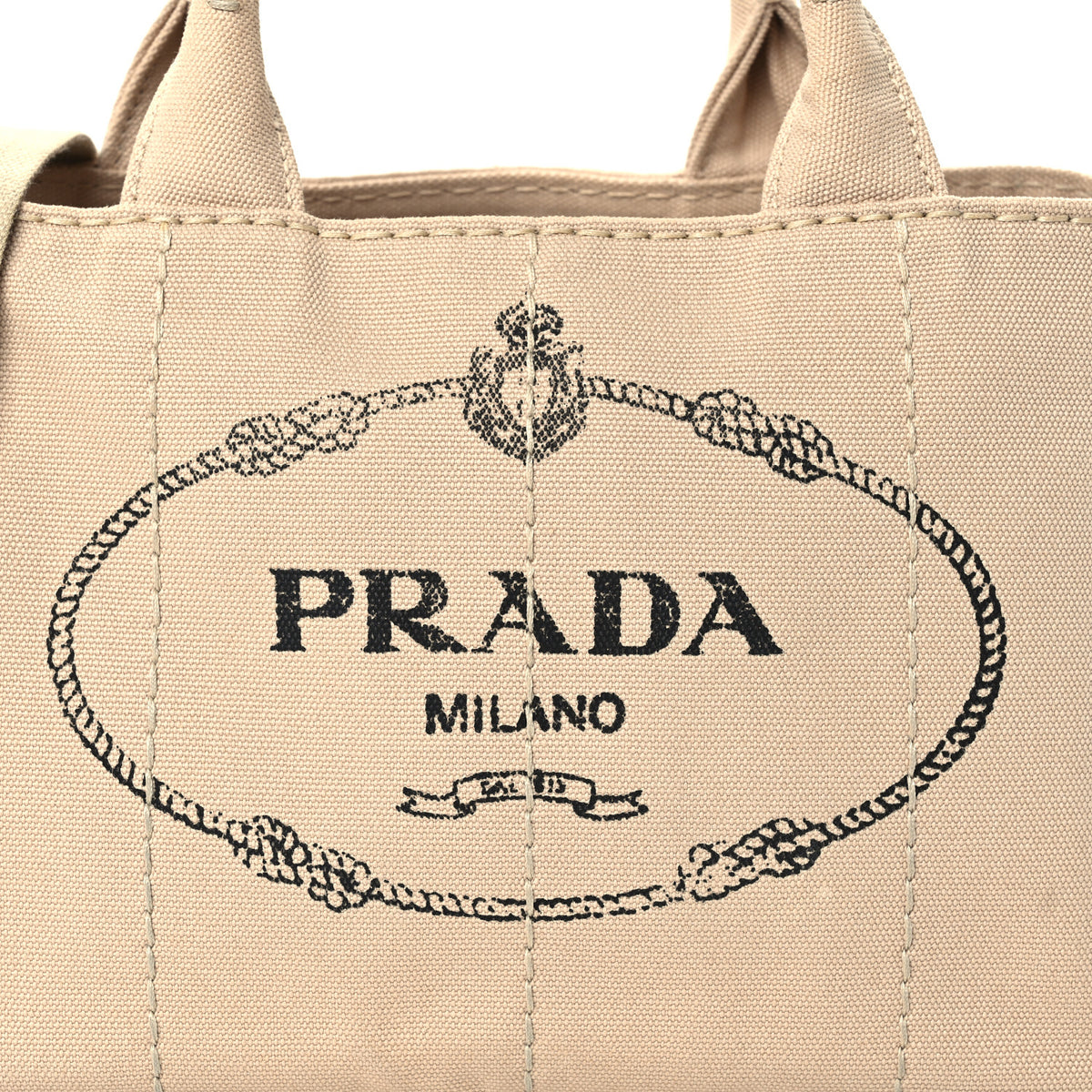 Prada Canapa Small Logo Tote Corda 9 of 12