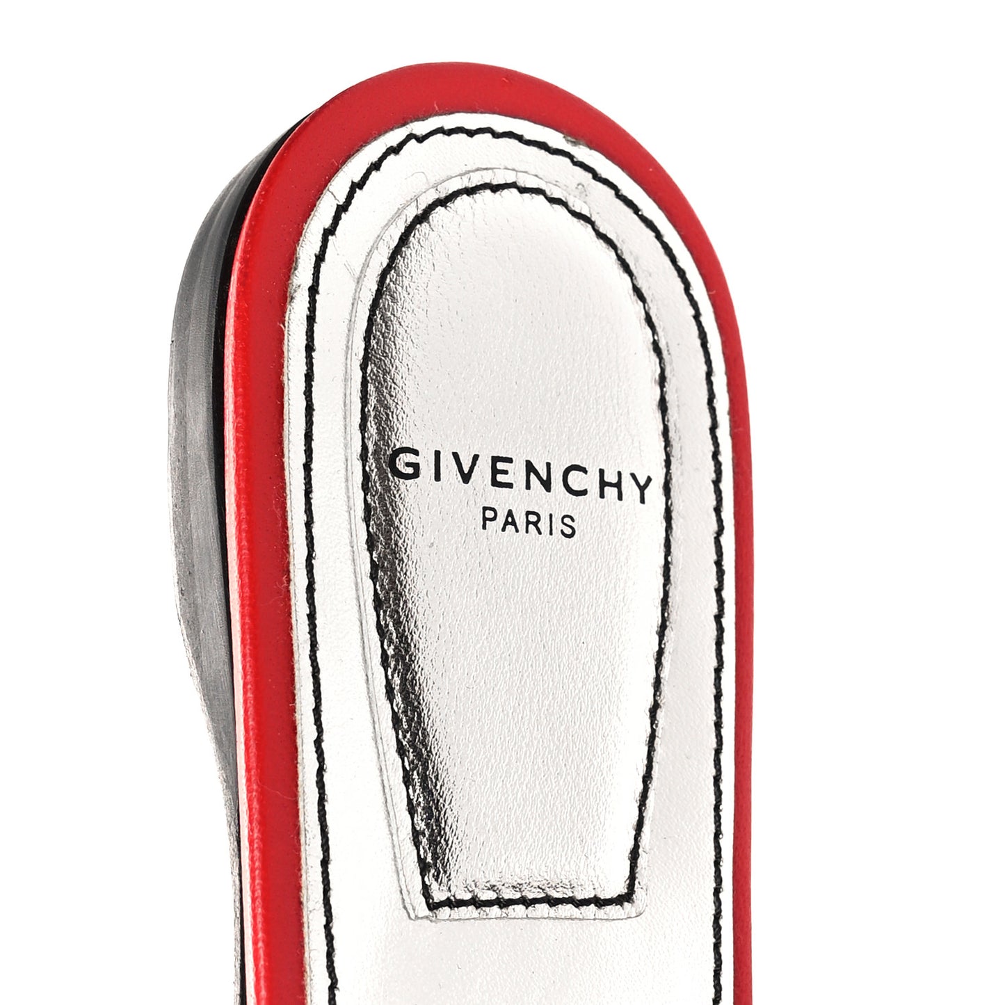 Nappa Quilted Rivington Logo Slingback Flat 36 Red