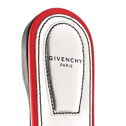 Givenchy Nappa Quilted Rivington Logo Slingback Flat 36 Red 8 of 9