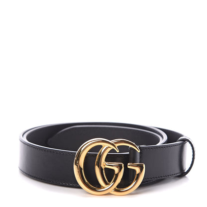 Gucci Plutone Calfskin Double G 30mm Belt 95 38 Black 1 of 5